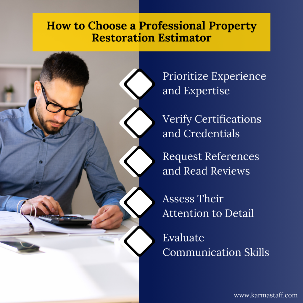 hire profssional restoration estimator