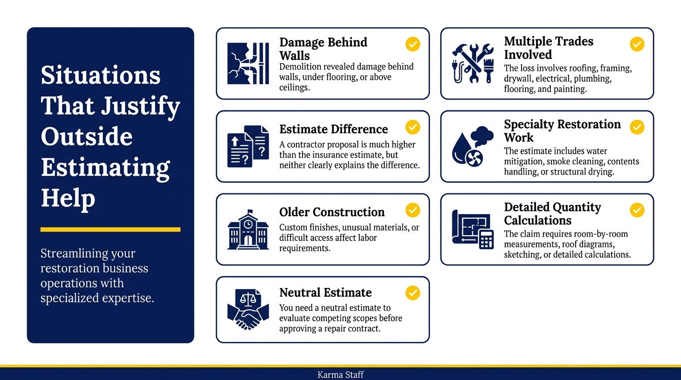 Reasons to hire outside estimating help